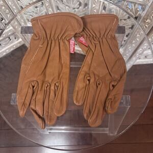 Vintage Marlboro Brown Genuine Leather Gloves Size L/XL Unlimited Gear
